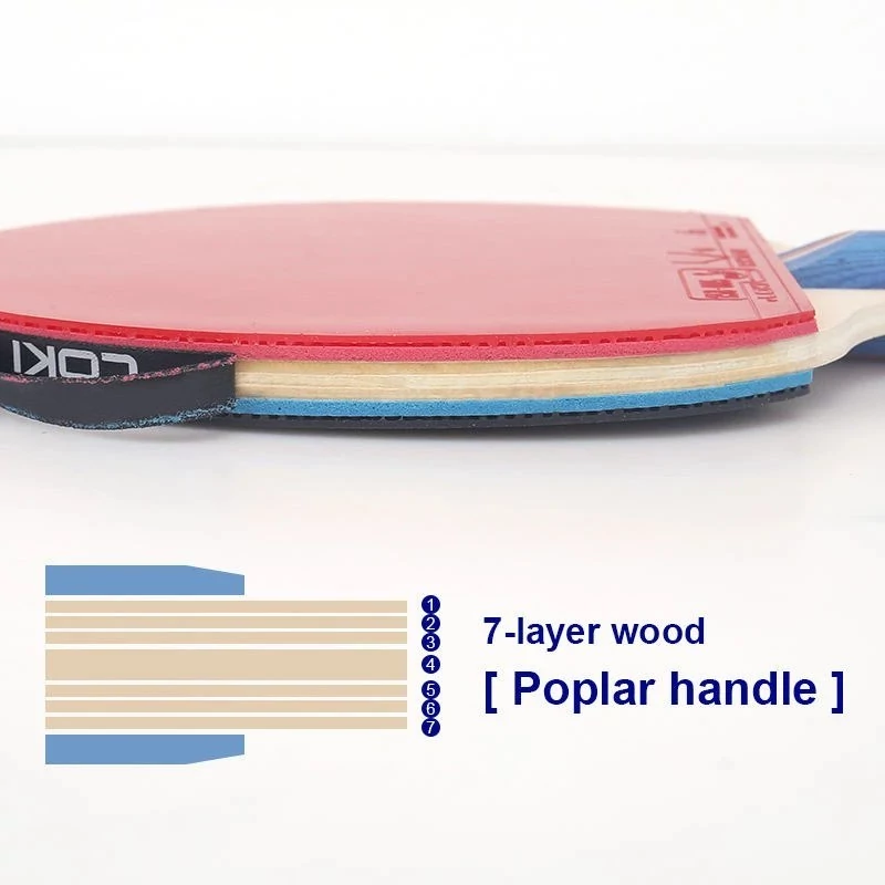 راکت پینگ پنگ لوکی با امضای WANG HAO  به همراه دو توپ مدل K3000