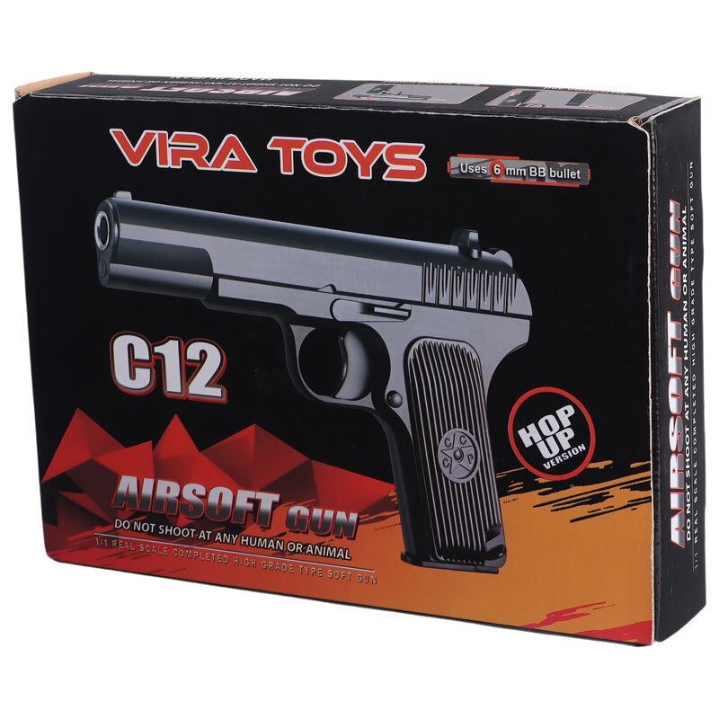 کلت C12 ساچمه‌ای فلزی | اسباب‌بازی هیجان‌انگیز پسرانه