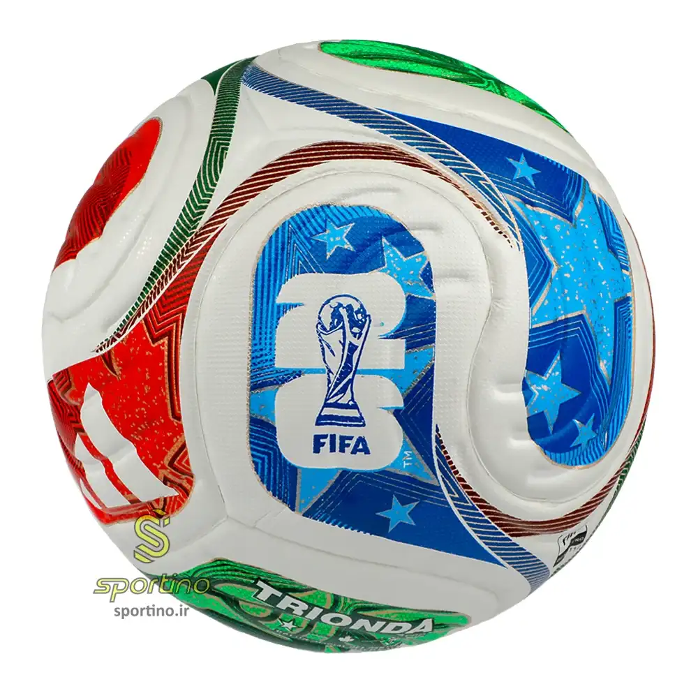 توپ فوتبال چرمی آدیداس مدل جام جهانی 2026 سایز 5