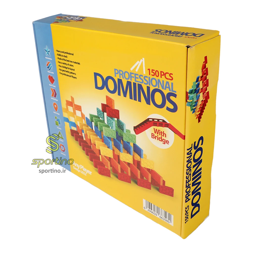 بازی فکری دومینو حرفه ای 150 عددی