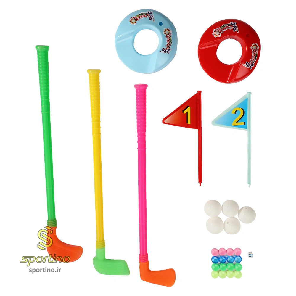 اسباب بازی آموزشی گلف روکارتی مجموعه 11 عددی