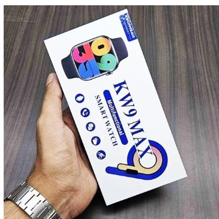 ساعت هوشمند KW9 MAX | صفحه AMOLED، شارژ بی‌سیم، پایش سلامتی کامل