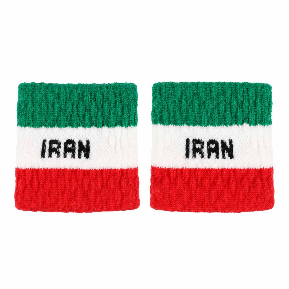 خرید مچ بند حوله ای دوتایی طرح ایران 7 سانتی