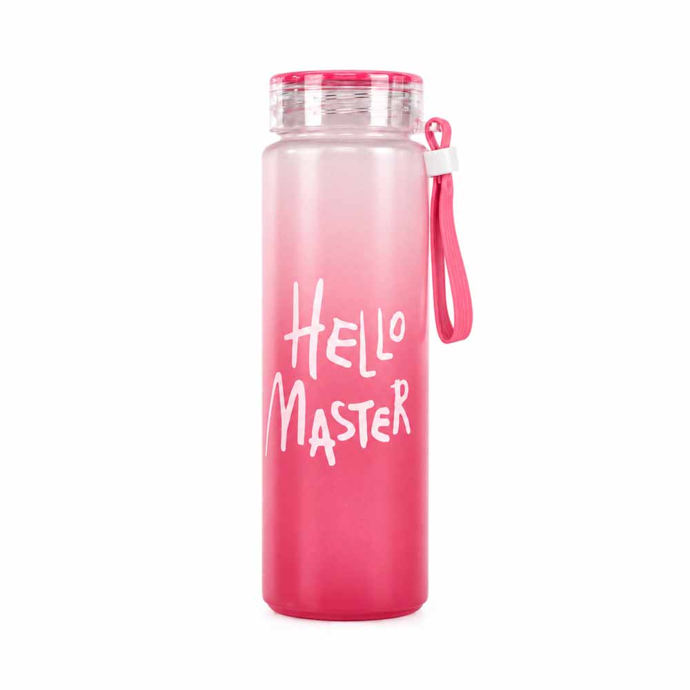 قمقمه آب شیشه‌ای Hello Master وارداتی دی شاپ