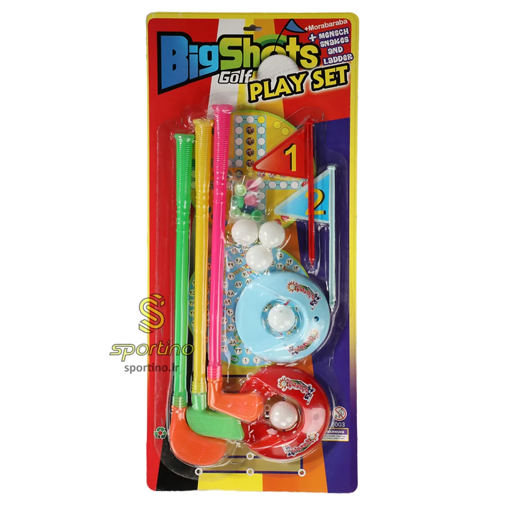 اسباب بازی آموزشی گلف روکارتی مجموعه 11 عددی