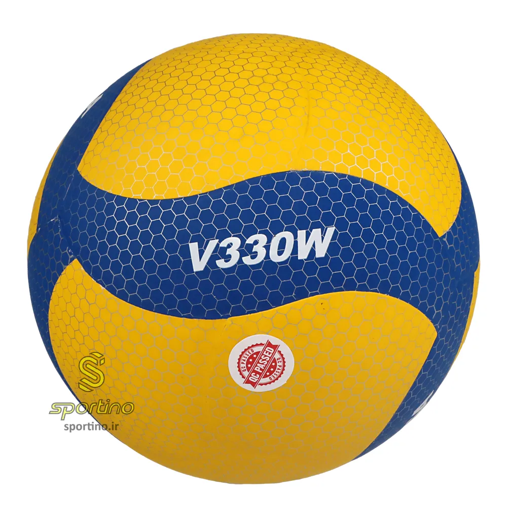 توپ والیبال چرمی لانه زنبوری v330w سایز 5
