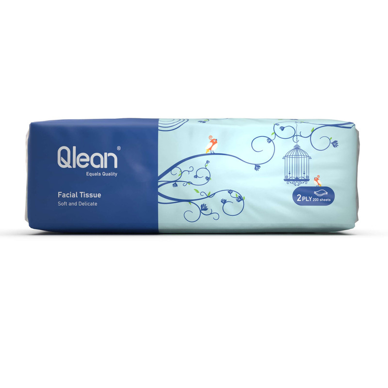 دستمال کاغذی ۲۵۰ برگ ۲ لایه کیولین مدل Facial Tissue | خرید دستمال کاغذی کیولین کد 604