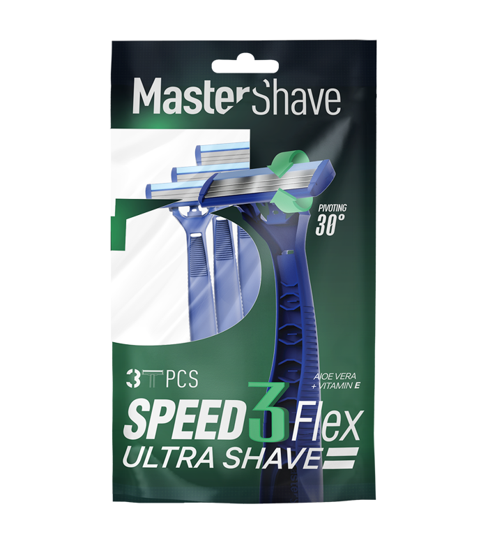 تیغ خودتراش سه لبه اسپید 3 فلکس مستر شیو مردانه | خرید خودتراش Master Shave