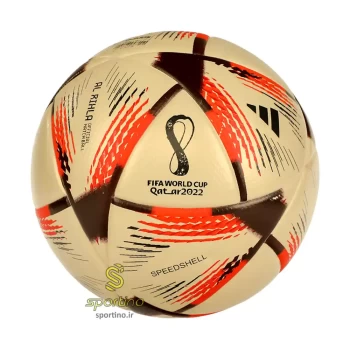 توپ فوتبال چرمی گلد الرحله سایز 5 GOLD