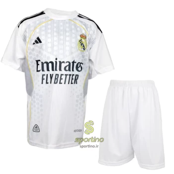 لباس بچه گانه رئال مادرید (پیراهن و شورت ورزشی) 2025