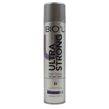 اسپری حالت دهنده مو بیول Ultra Strong 250ml | تثبیت فوق قوی و ماندگاری طولانی