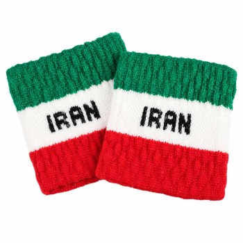 خرید مچ بند حوله ای دوتایی طرح ایران 7 سانتی